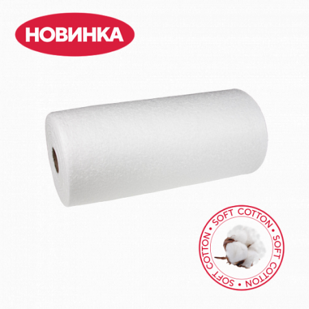 Салфетка в рулоне 1-TOUCH 20х20 из Хлопка с тиснением, 100шт/рулон